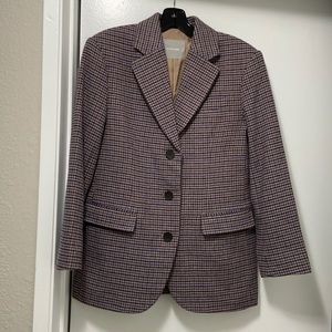 Everlane - The “ReWool” 80’s Blazer - 00- Blue/Brown Houndstooth
